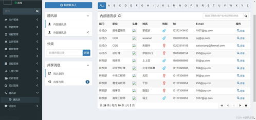 基于ssm springboot mysql bootstrap的oa在線辦公自動化管理系統(tǒng)